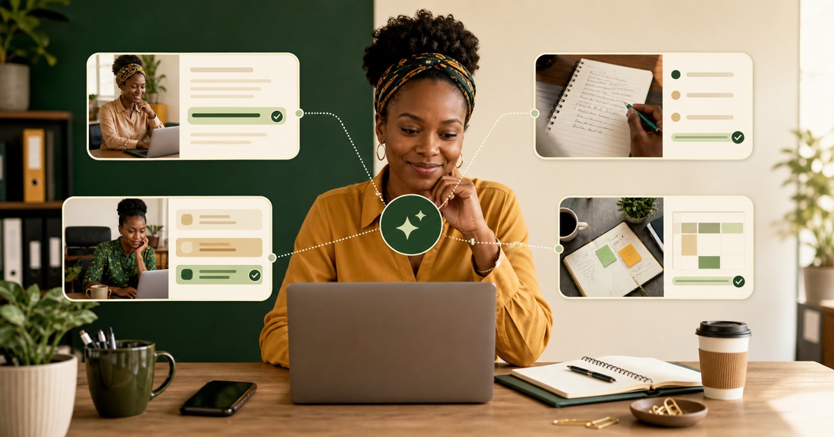 A nontechnical professional using an AI assistant for small everyday work tasks and checking the results.
